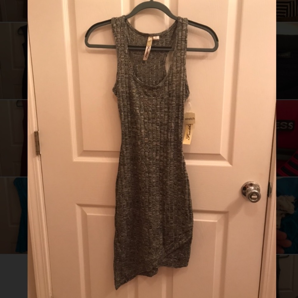 Grey asymmetric dress